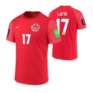 Kanada Cyle Larin 17 Home Trikot WM 2022