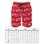 Olympique Lyonnais Herren Badehose Schnelltrocknende Strandshorts Mit Tasche Kordelzug Shorts