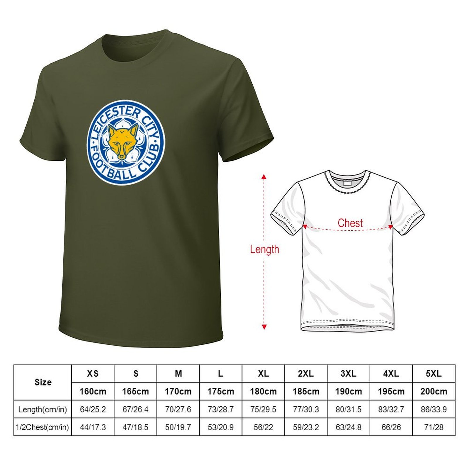 Leicester City Core Stretch Slim Cneck Gildan Tee T-Shirt Herren Leicester City Core Stretch Slim Cneck Gildan Tee T-Shirt Herren