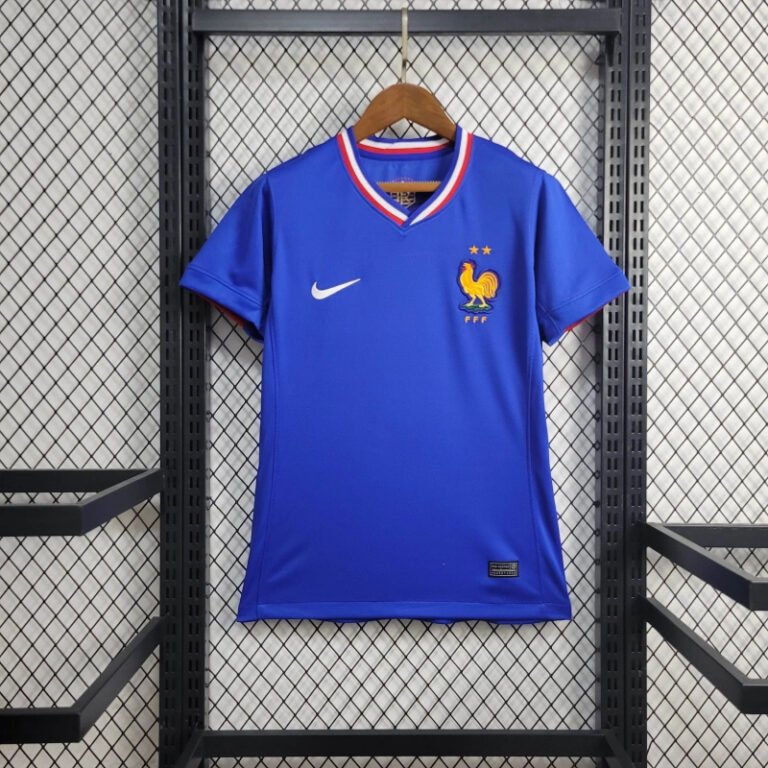 Frauen Frankreich Kylian Mbappé 10 Home Trikot EM 2024