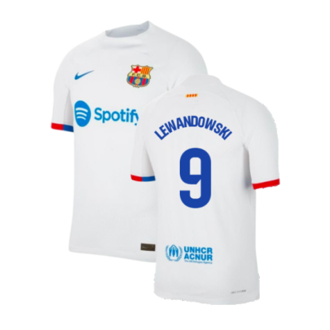 FC Barcelona Robert Lewandowski 9 Away Trikot 2023-2024