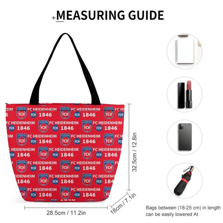 FC Heidenheim Frauen Tragetasche Oxford-Stoff Einkaufsbeutel Tote Bag