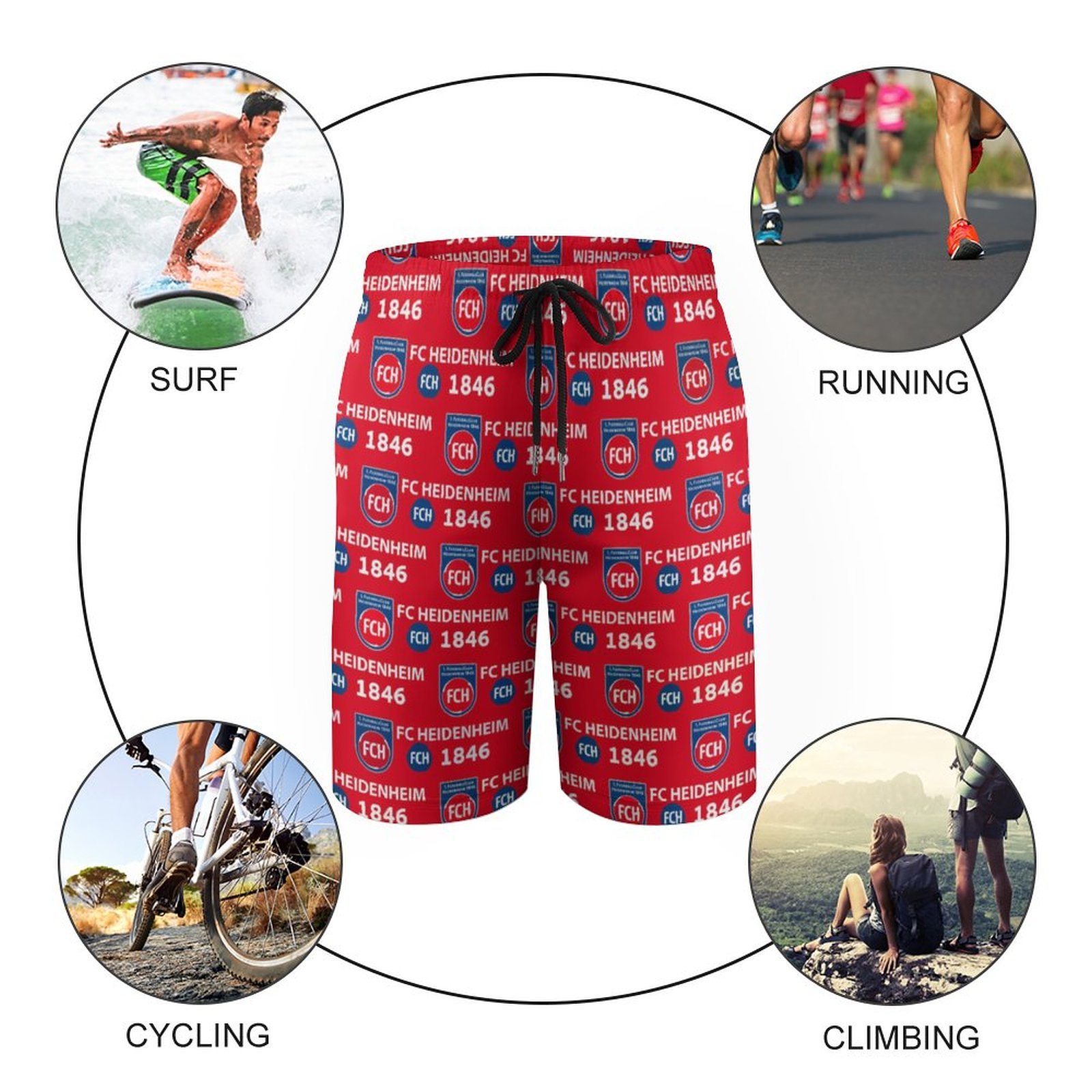 FC Heidenheim Kinder Badehose,Strandshorts Sommer Jogginghose,Strandhosen FC Heidenheim Kinder Badehose,Strandshorts Sommer Jogginghose,Strandhosen