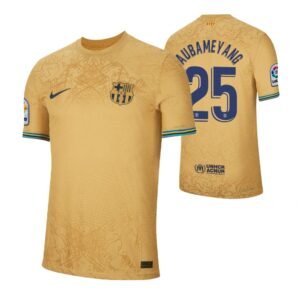 FC Barcelona Pierre-Emerick Aubameyang 25 Away Trikot 2022-2023
