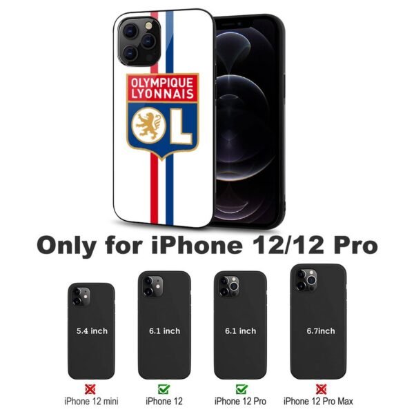 Olympique Lyonnais Stoßfest Glaskasten Handyhüllen & Cover Für IPhone 12