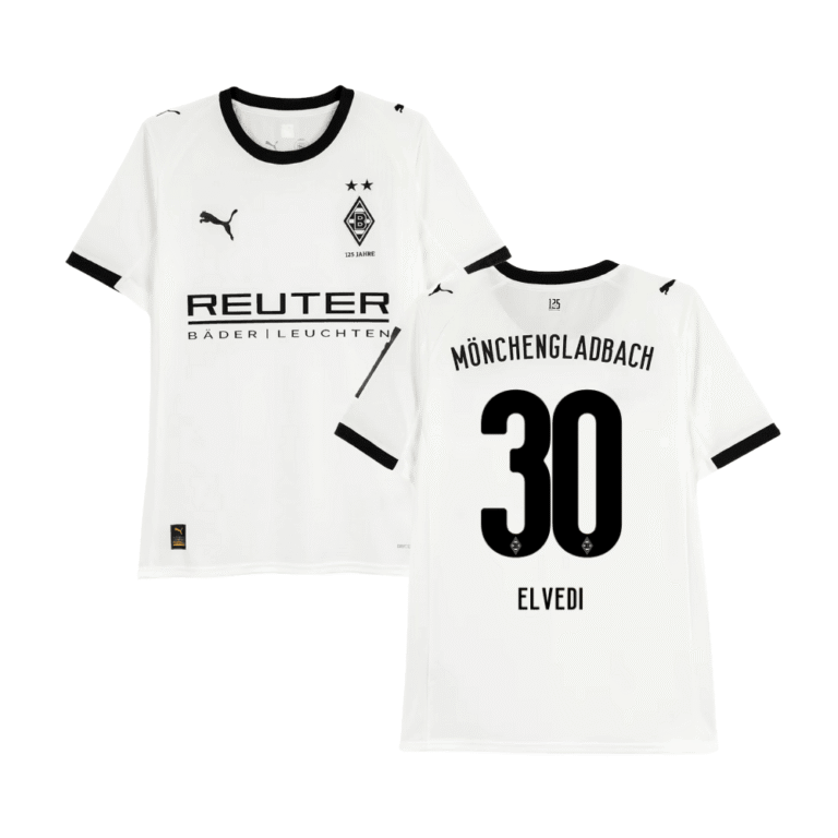 Borussia Monchengladbach Nico Elvedi 30 Home Trikot 2025-2026
