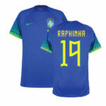 Brasilien Raphinha 19 Away Trikot WM 2022