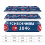 FC Heidenheim Bettwäscheset 3 Stück Kinder Erwachsene Steppdeckenbezug Steppdeckenbezug Multi Size Laken Set