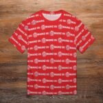 Mainz 05 Unisex 3D Vollständig Druck Kurzarm T-Shirts Beiläufige Tee Tops