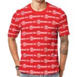 Mainz 05 Unisex 3D Vollständig Druck Kurzarm T-Shirts Beiläufige Tee Tops