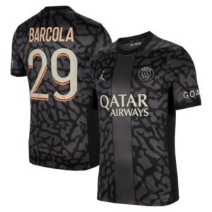 Paris Saint-Germain Bradley Barcola 29 Third Trikot 2023-2024