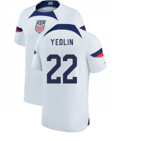 USA DeAndre Yedlin 22 Home Trikot WM 2022