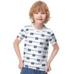 Hamburger SV Jungen Mädchen Kurzarm 3D-Druck T-Shirt Rundhals-Sommerhemd Tops