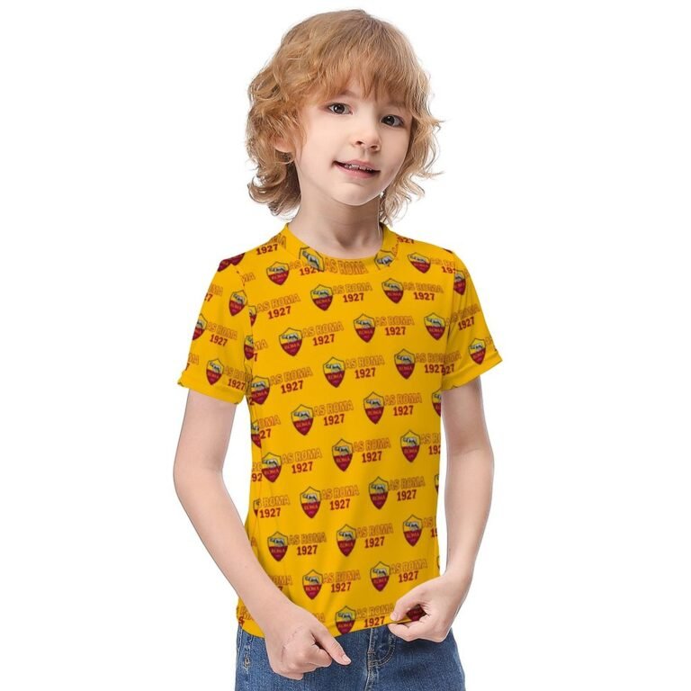 AS Rom Jungen Mädchen Kurzarm 3D-Druck T-Shirt Rundhals-Sommerhemd Tops