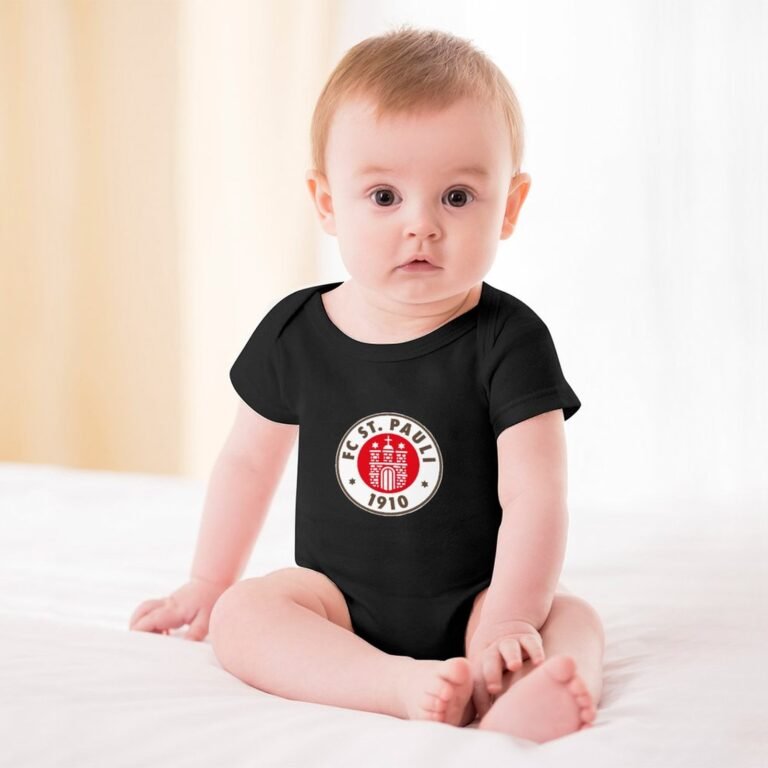 FC St. Pauli Baby Bodysuit Strampler Schlafanzug Mit Kurzen Ärmeln
