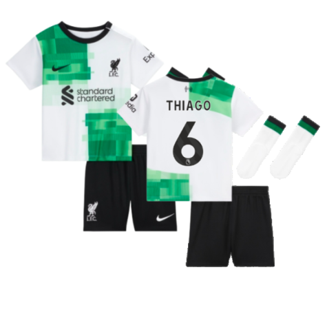 FC Liverpool Thiago Alcantara 6 Auswärtstrikot Kinder Minikit 2023-2024 FC Liverpool Thiago Alcantara 6 Auswärtstrikot Kinder Minikit 2023-2024