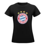 Bayern München Damen Kurzarm Rundhals T-Shirt Casual Sommer Tops
