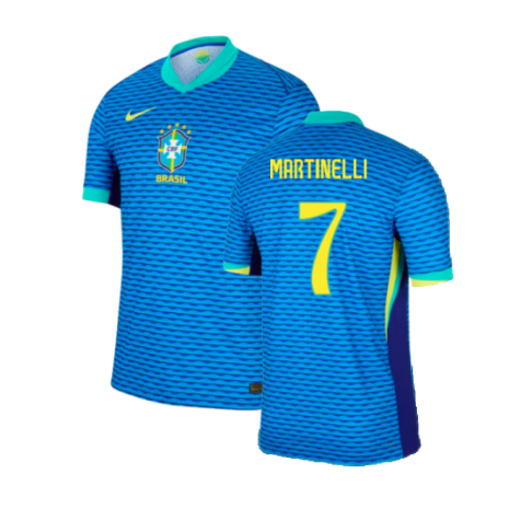 Brasilien Gabriel Martinelli 7 Away Trikot 2024-2025