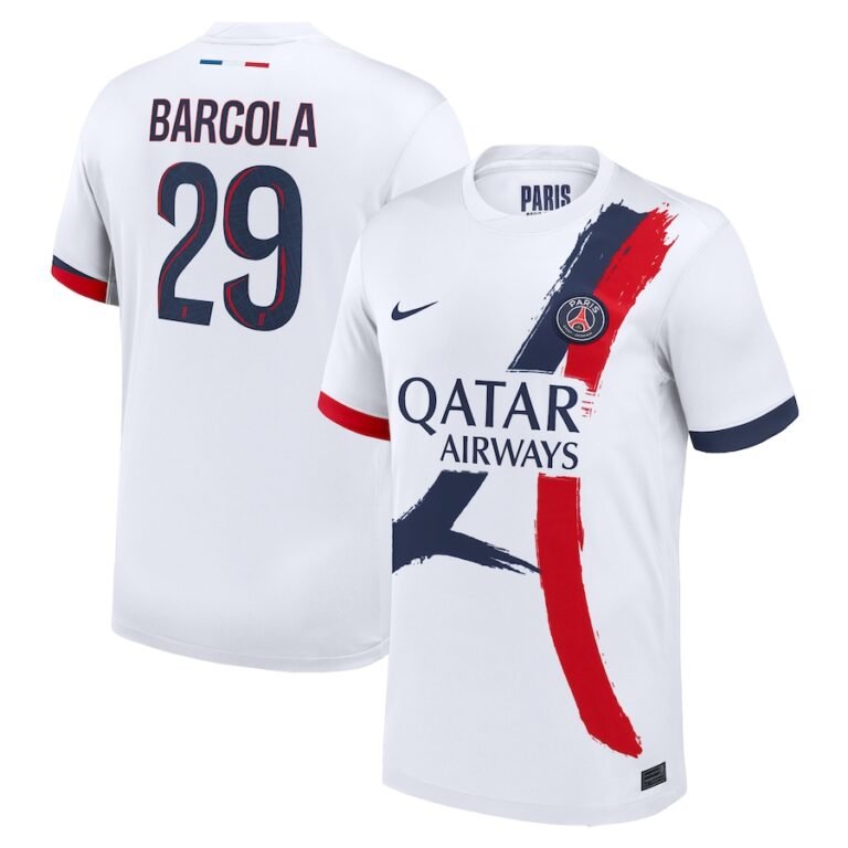 Paris Saint-Germain Bradley Barcola 29 Away Trikot 2024-2025