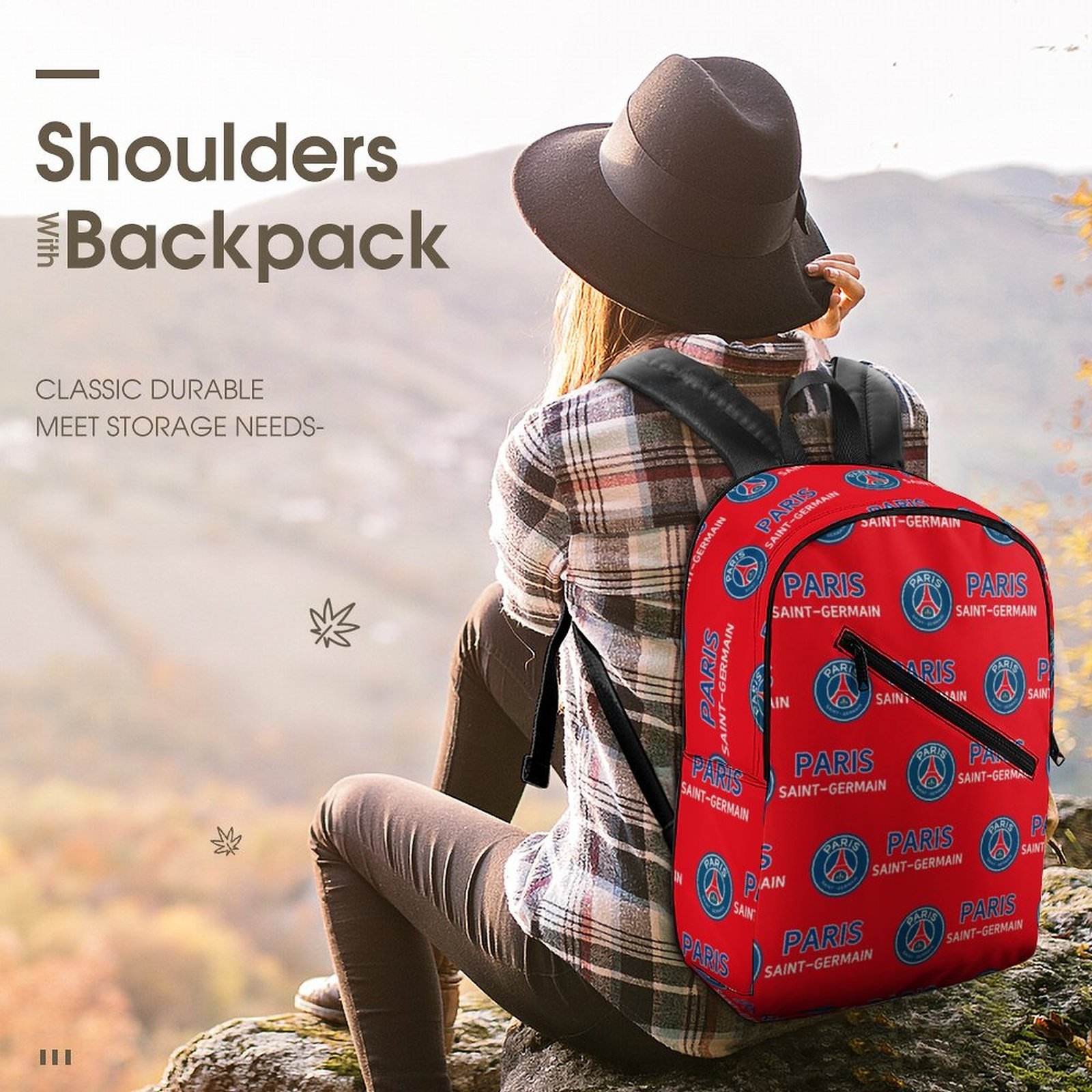 Paris Saint-Germain Unisex Backpack Rucksack Outdoor Wanderrucksack Paris Saint-Germain Unisex Backpack Rucksack Outdoor Wanderrucksack