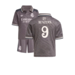 Real Madrid Karim Benzema 9 Third Trikot Kinder Minikit 2024-2025