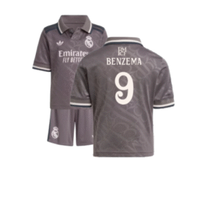 Real Madrid Karim Benzema 9 Third Trikot Kinder Minikit 2024-2025