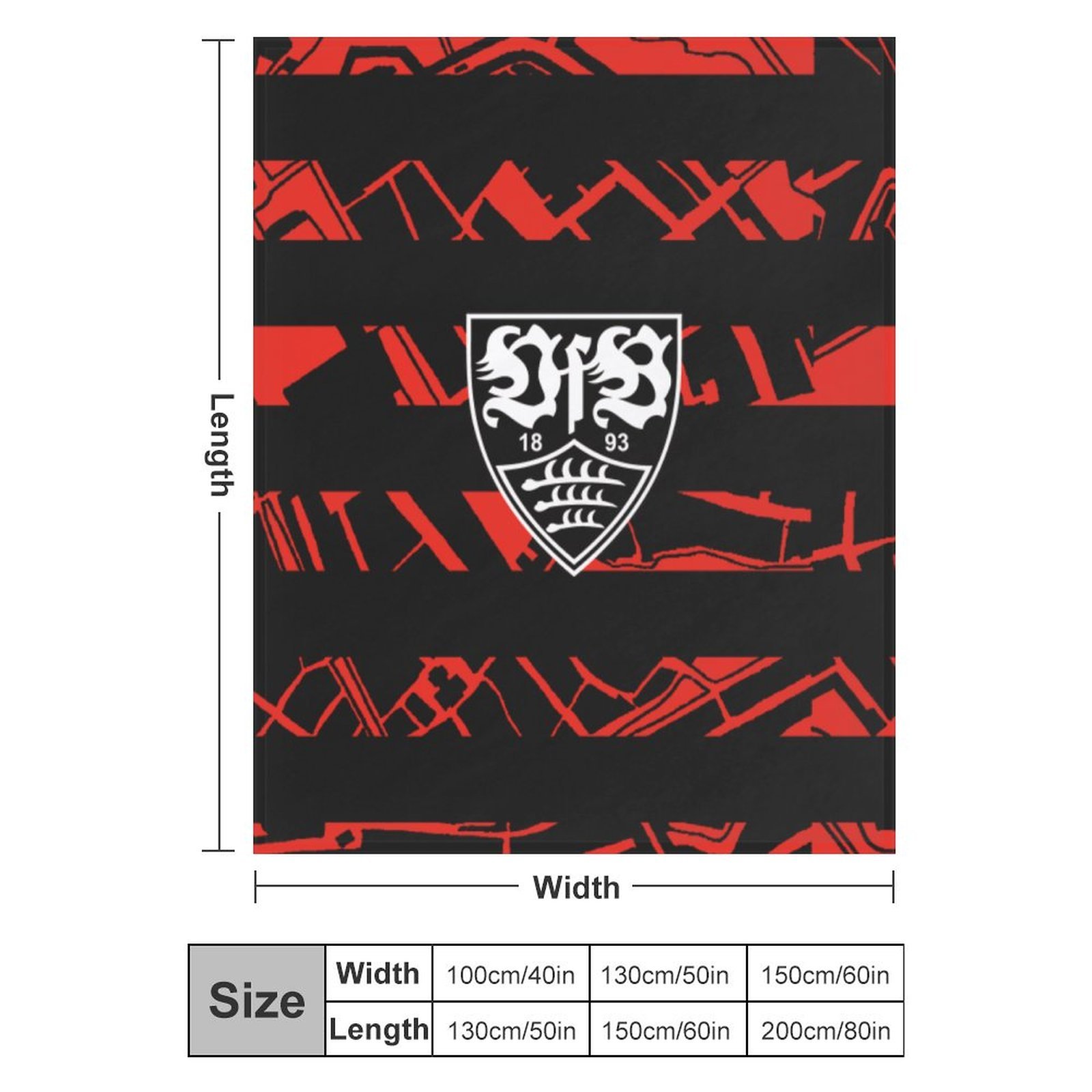 VfB Stuttgart Decken, Superweiche Decken, Verschiedene Größen Von Decken VfB Stuttgart Decken, Superweiche Decken, Verschiedene Größen Von Decken