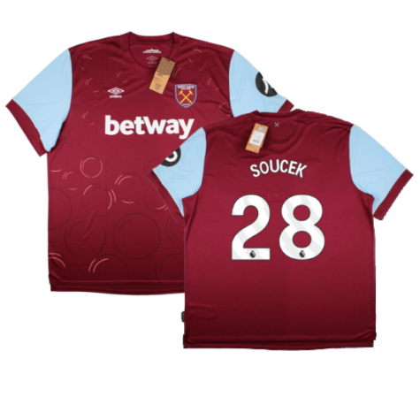 West Ham United Tomas Soucek 28 Home Trikot 2023-2024