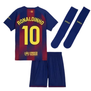FC Barcelona Ronaldinho 10 Heimtrikot Kinder 2025-2026