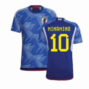 Japan Takumi Minamino 10 Home Trikot WM 2022