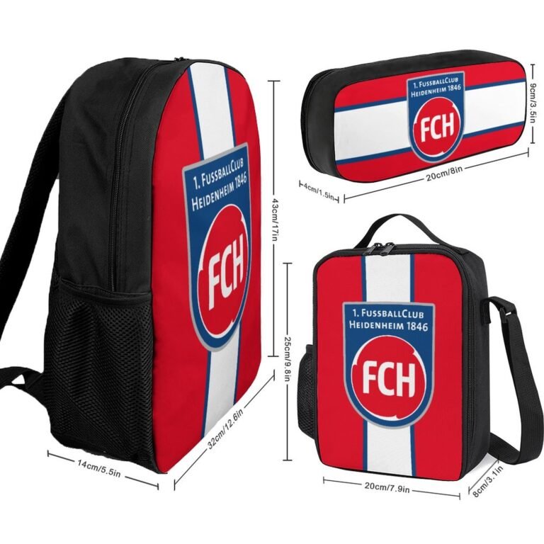 FC Heidenheim Student Schulranzen Lunchbag Stifttasche Kombination