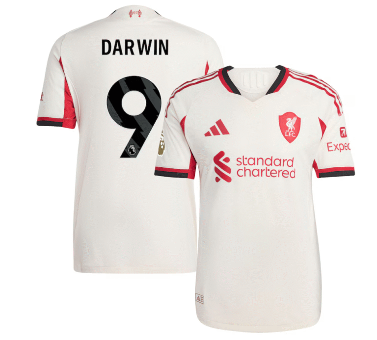 FC Liverpool Darwin Núñez 9 Away Trikot 2025-2026
