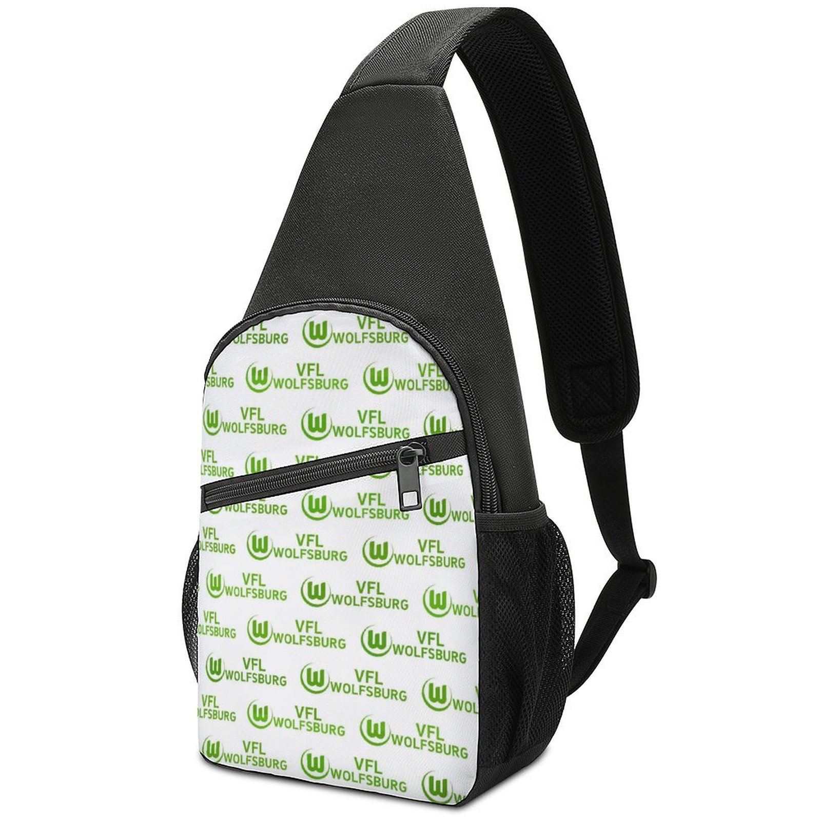 VfL Wolfsburg Crossbody Backpack Leichte Umhängetaschen Sling-Rucksack VfL Wolfsburg Crossbody Backpack Leichte Umhängetaschen Sling-Rucksack
