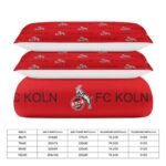FC Köln Bettwäscheset 3 Stück Kinder Erwachsene Steppdeckenbezug Steppdeckenbezug Multi Size Laken Set