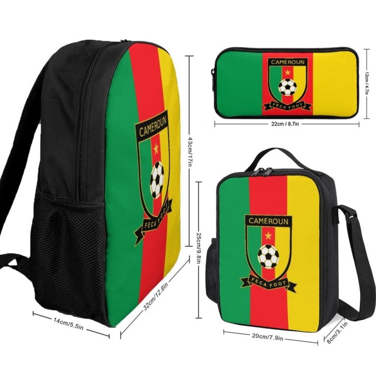 Kamerun Student Schulranzen Lunchbag Stifttasche Kombination