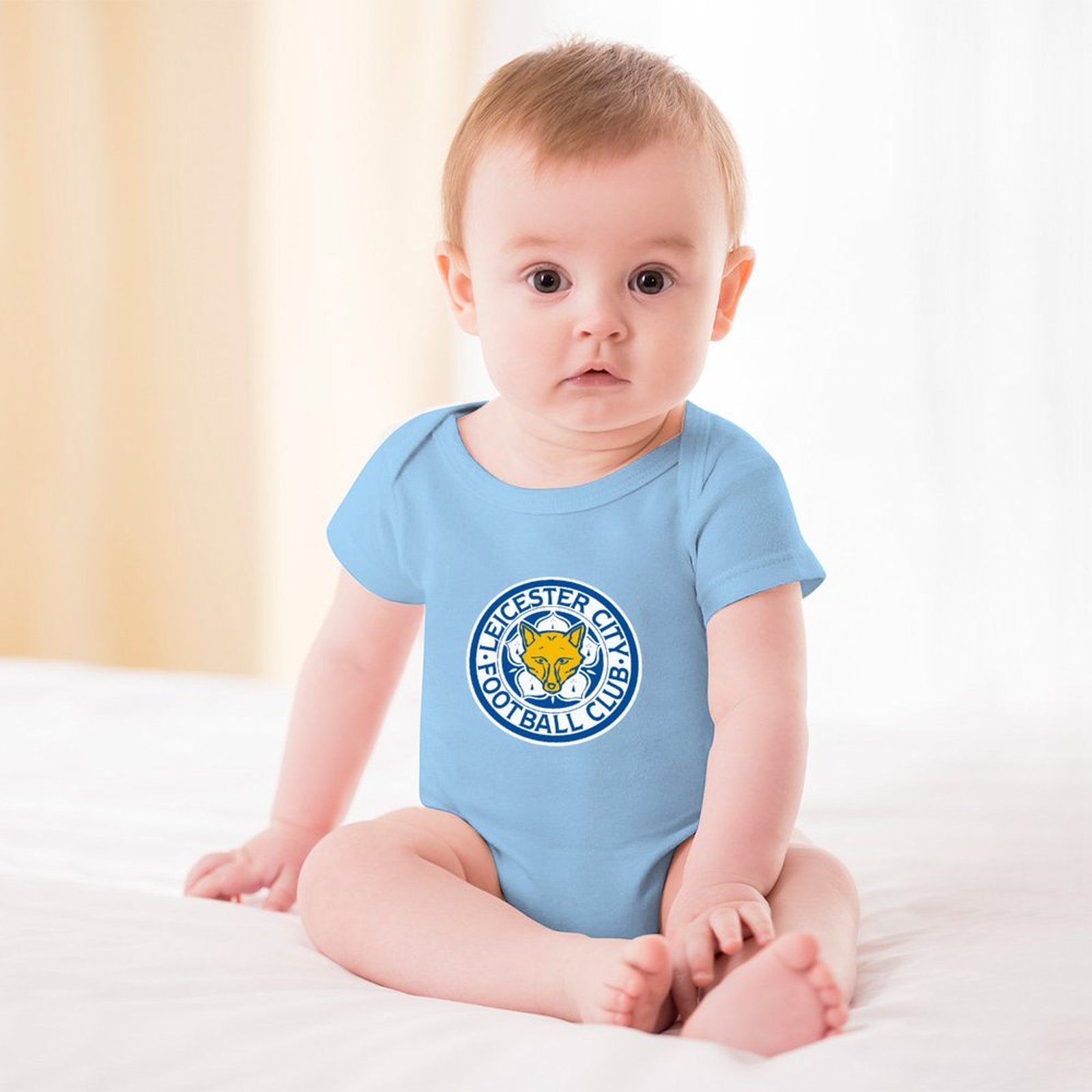 Leicester City Baby Bodysuit Strampler Schlafanzug Mit Kurzen Ärmeln Leicester City Baby Bodysuit Strampler Schlafanzug Mit Kurzen Ärmeln