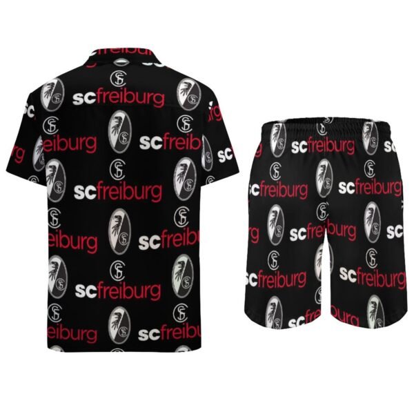 SC Freiburg Lässiges Strandbekleidungsset Kurzärmeliges Hemd Plus Strandhose