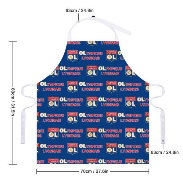 Olympique Lyonnais Wasserdichte Schürze Wasserdichte Schürze Mit Taschen Für Küchenfarbe Und Mehr.