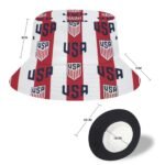 Vereinigten Staaten Karomuster Sommer Sonnenhut Reversible Bucket Hat