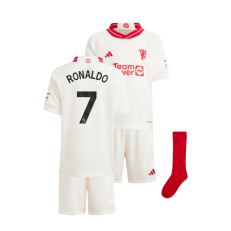Manchester United Cristiano Ronaldo 7 Third Trikot Kinder Mini Kit 2023-2024 Manchester United Cristiano Ronaldo 7 Third Trikot Kinder Mini Kit 2023-2024