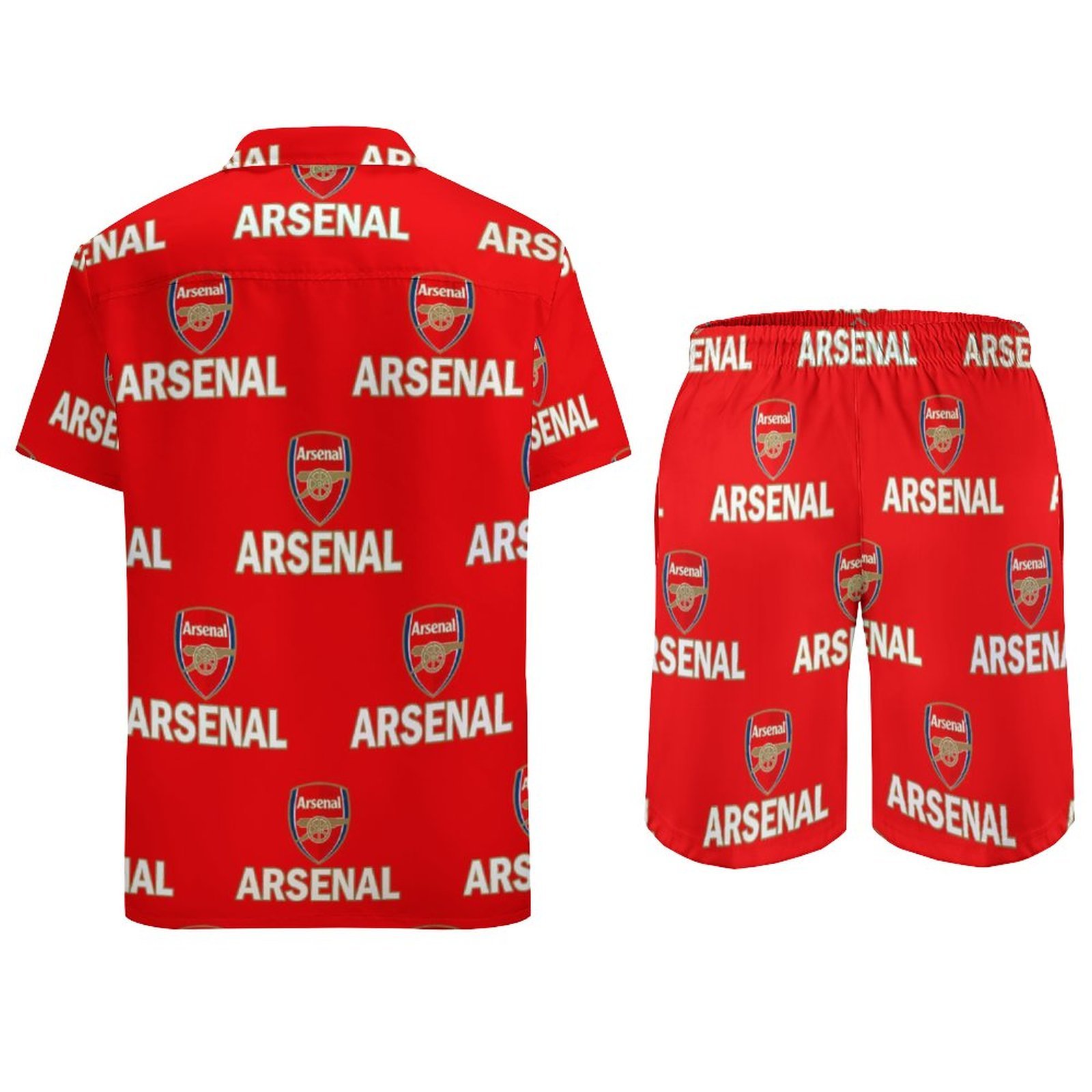 Arsenal Lässiges Strandbekleidungsset Kurzärmeliges Hemd Plus Strandhose Arsenal Lässiges Strandbekleidungsset Kurzärmeliges Hemd Plus Strandhose