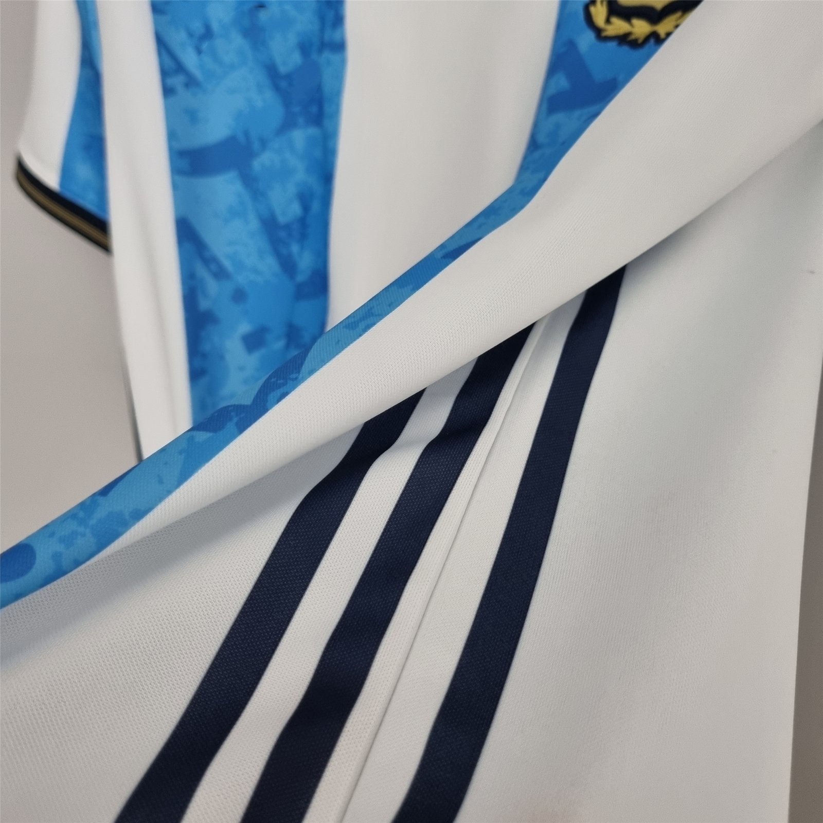 Argentinien Gedenkausgabe Home Trikot 2022 - Weiß Blau Argentinien Gedenkausgabe Home Trikot 2022 - Weiß Blau