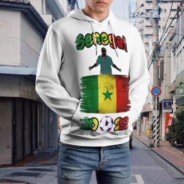 Senegal 2022 Gefütterte Plüsch Kapuzenpulli Dick Herren Hoodies Sweatshirt Langarm Warm