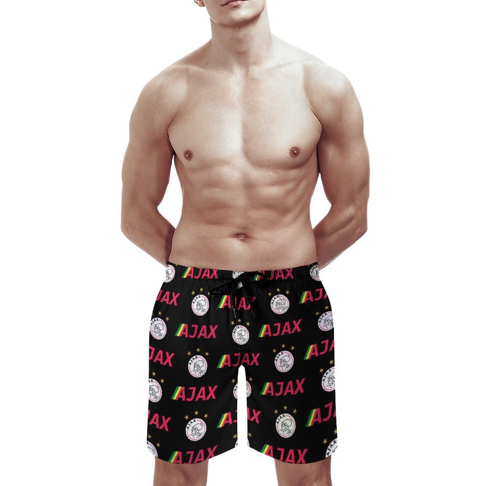 Ajax Staaten Herren Badehose Schnelltrocknende Strandshorts Mit Tasche Kordelzug Shorts Ajax Staaten Herren Badehose Schnelltrocknende Strandshorts Mit Tasche Kordelzug Shorts