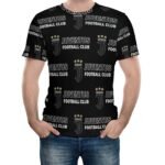 Juventus FC Unisex 3D Vollständig Druck Kurzarm T-Shirts Beiläufige Tee Tops