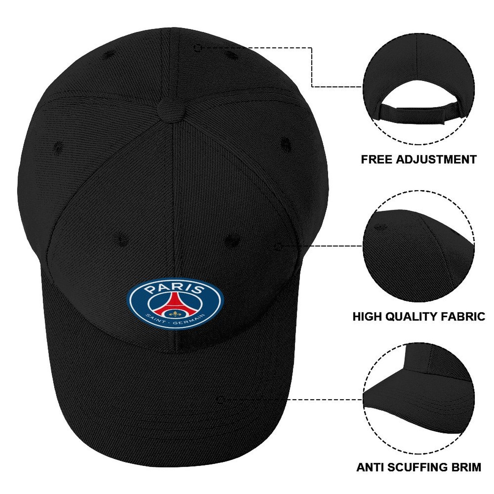 Unisex Paris Saint-Germain Baseball Cap Verstellbar Reine Farbe Baseballkappe Mütze Unisex Paris Saint-Germain Baseball Cap Verstellbar Reine Farbe Baseballkappe Mütze