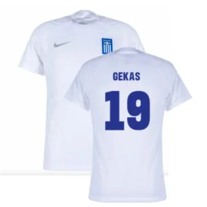 Griechenland Theofanis Gekas 19 Home Trikot 2024-2025