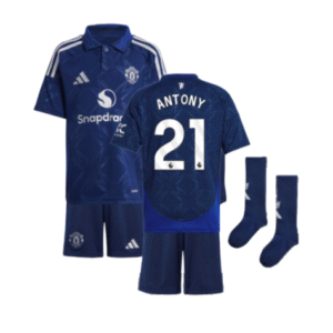 Manchester United Anthony 21 Auswärtstrikot Kinder Mini Kit 2024-2025