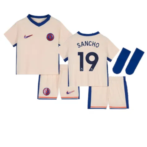 Chelsea Jadon Sancho 19 Auswärtstrikot Kinder Mini Kit 2024-2025