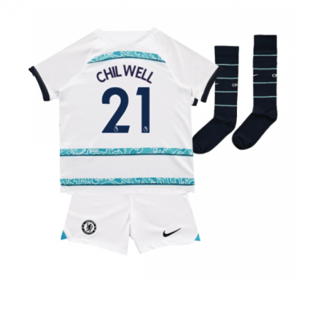 Chelsea Ben Chilwell 21 Auswärtstrikot Kinder Minikit 2022-2023